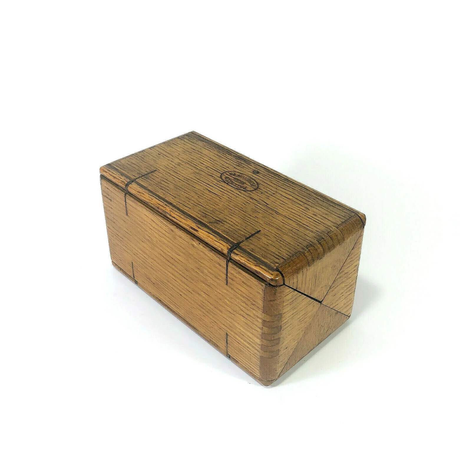 1889 Singer Sewing Machine Model 15 Oak Puzzle Box AS IS for Project No Attachments - Image 5