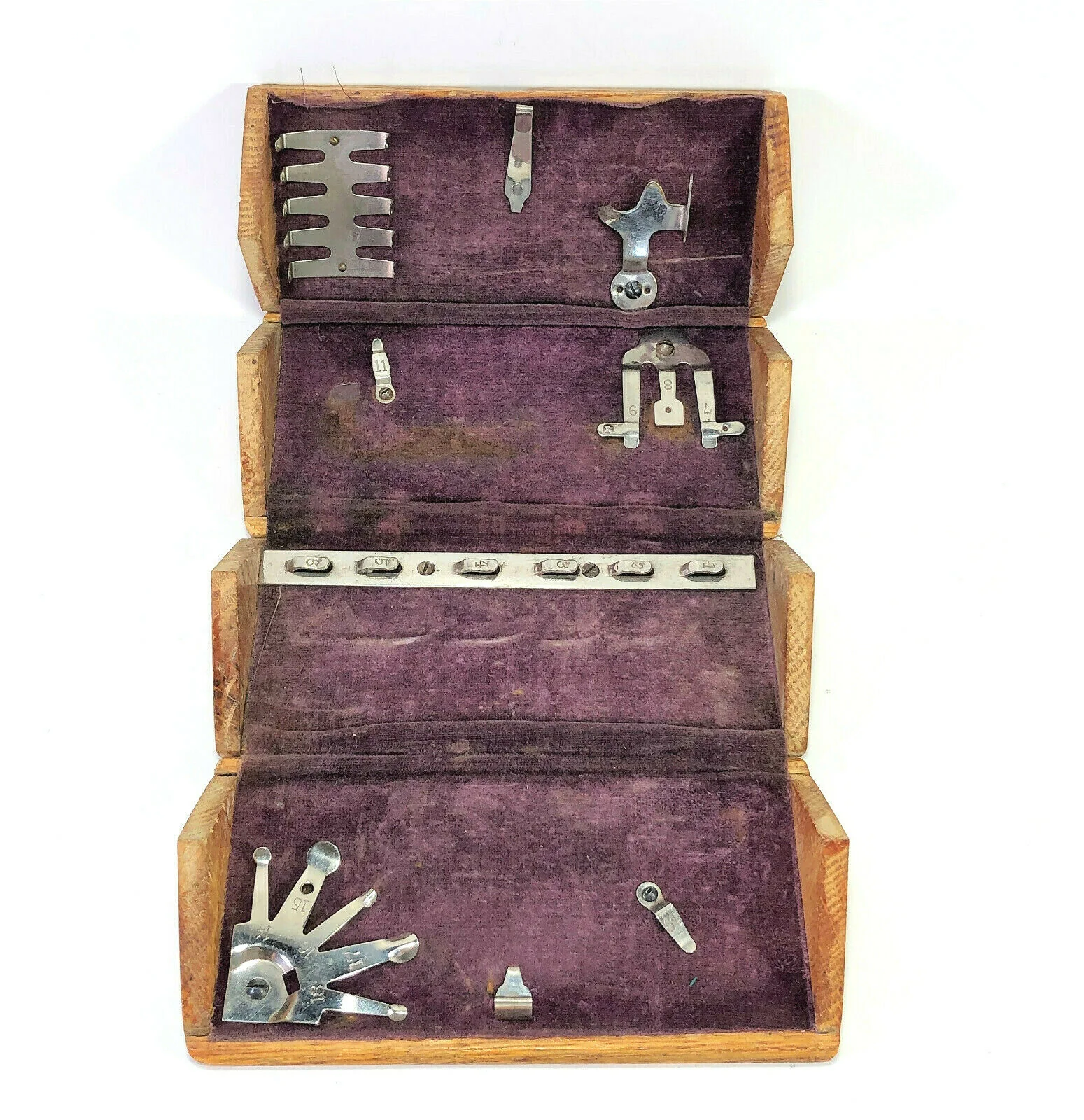 1889 Singer Sewing Machine Oak Puzzle Box AS IS for Project No Attachments - Image 4