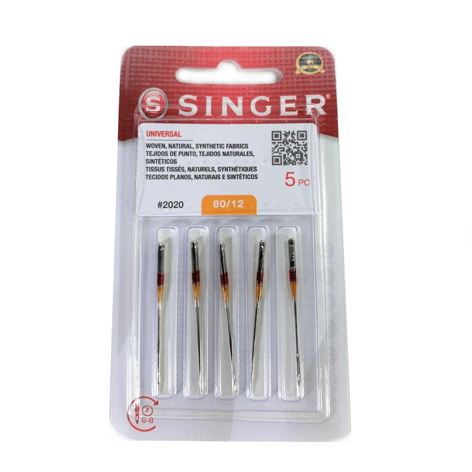 Singer Sewing Machine Needles 15x1 Universal 2020 5 Pack - Choice of Size - Image 4