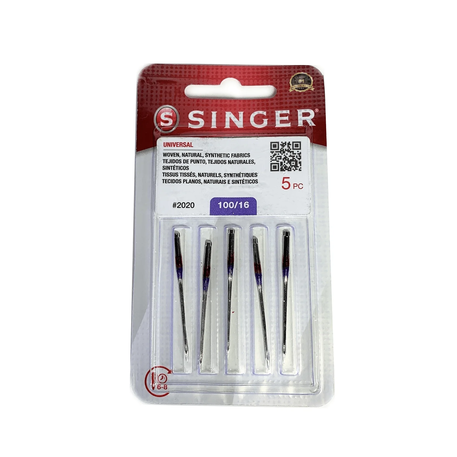 Singer Sewing Machine Needles 15x1 Universal 2020 5 Pack - Choice of Size - Image 7