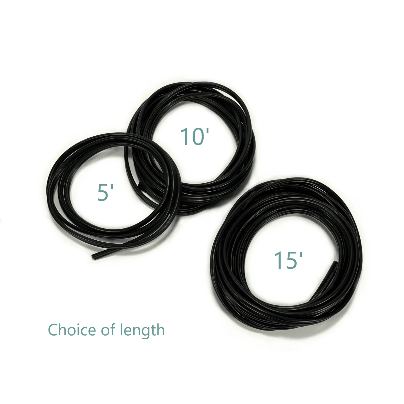 Black 18 Gauge SPT-2 Cord in 5' 10' 15' Lengths - Rewire your Singer Sewing Machine - Image 2