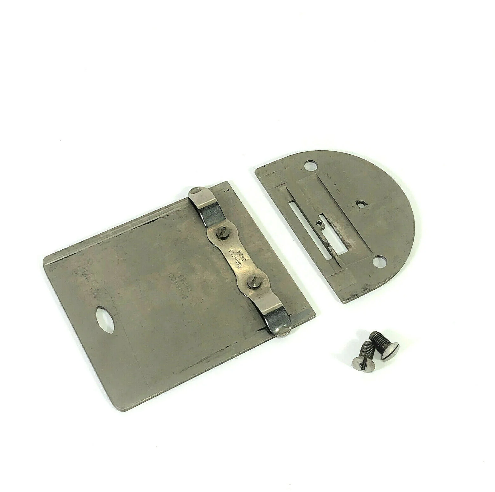 Early Singer 115 Class 15 Sewing Machine Slide and Needle Throat Plate Simanco 15188 15280 - Image 3