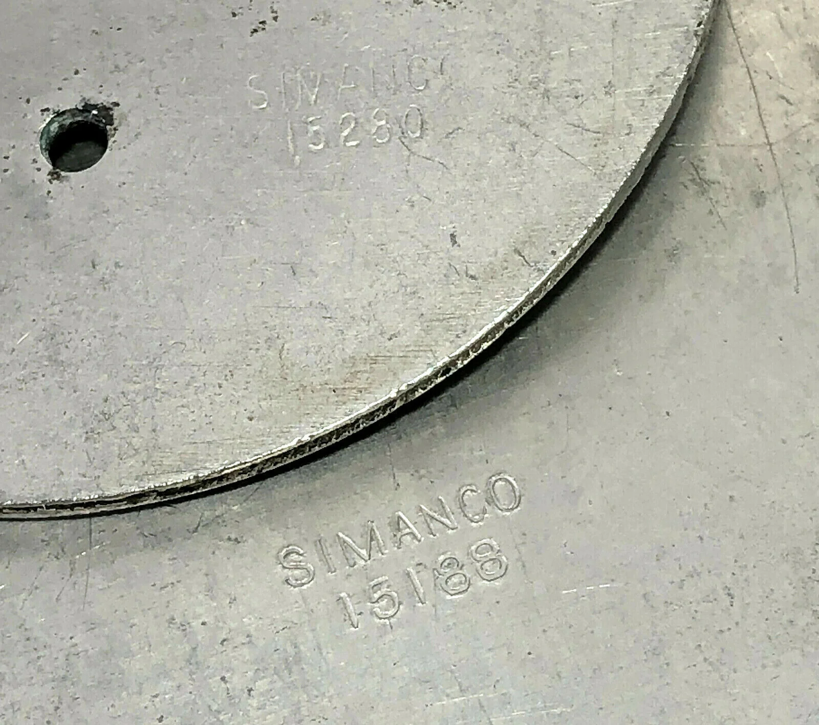 Early Singer 115 Class 15 Sewing Machine Slide and Needle Throat Plate Simanco 15188 15280 - Image 4