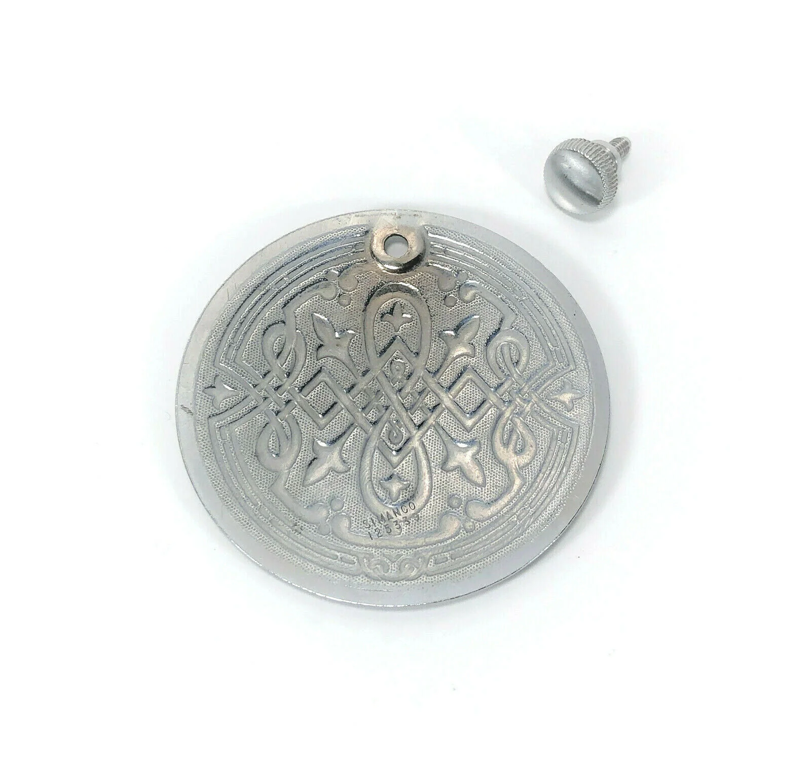 Early Singer 201 15-91 Sewing Machine Scroll Back Rear Cover Plate Simanco 125339 - Image 2