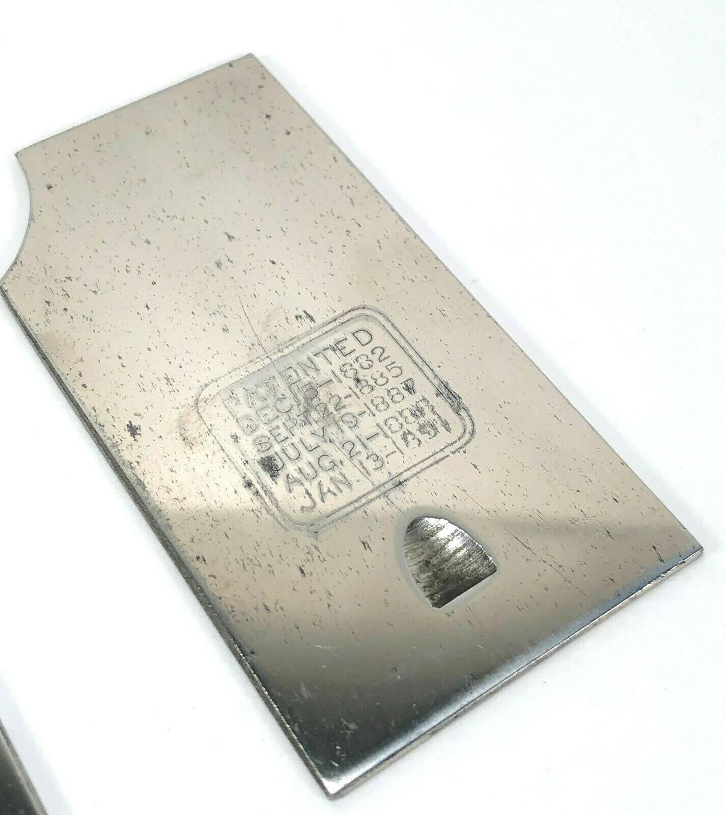 Early Singer 28 128 Front Rear Slide Throat Plate Set Simanco Part 8369 8368 8323 - Image 2