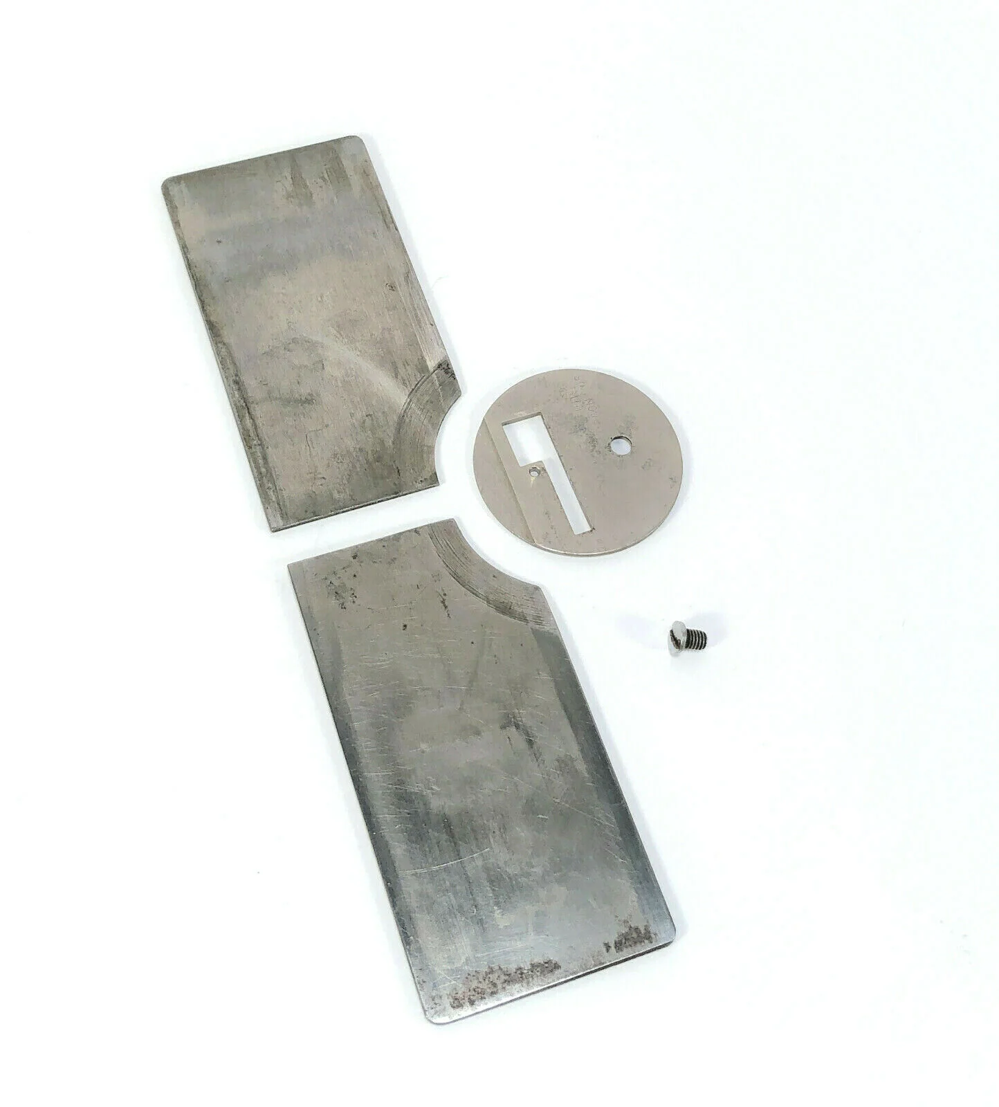 Early Singer 28 28K Sewing Machine Front Rear Slide Throat Plate Set 1886 Simanco 8369 8368 - Image 4
