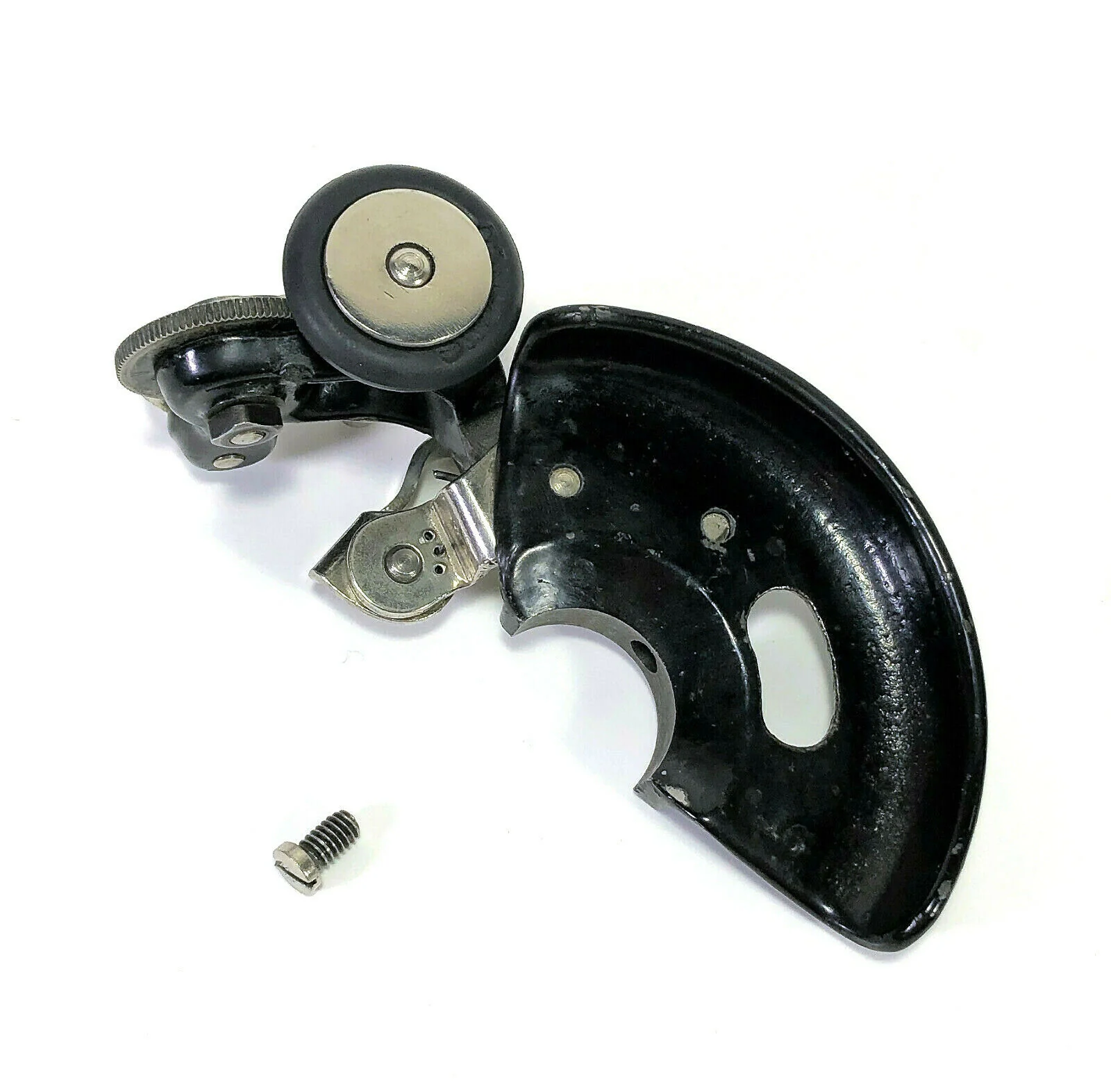 Early Singer 99 Sewing Machine Bobbin Winder Assembly with Belt Guard 99-1 99-2 - Image 4