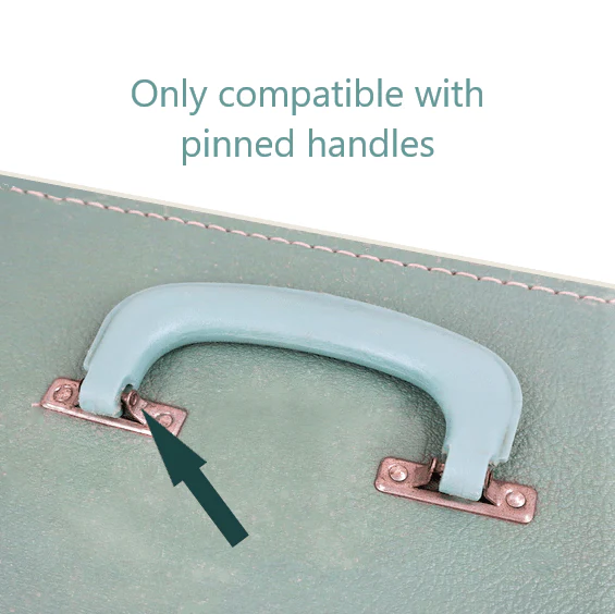 Green Carry Case Handle for White Singer 221 221K Featherweight New Replacement - Image 3