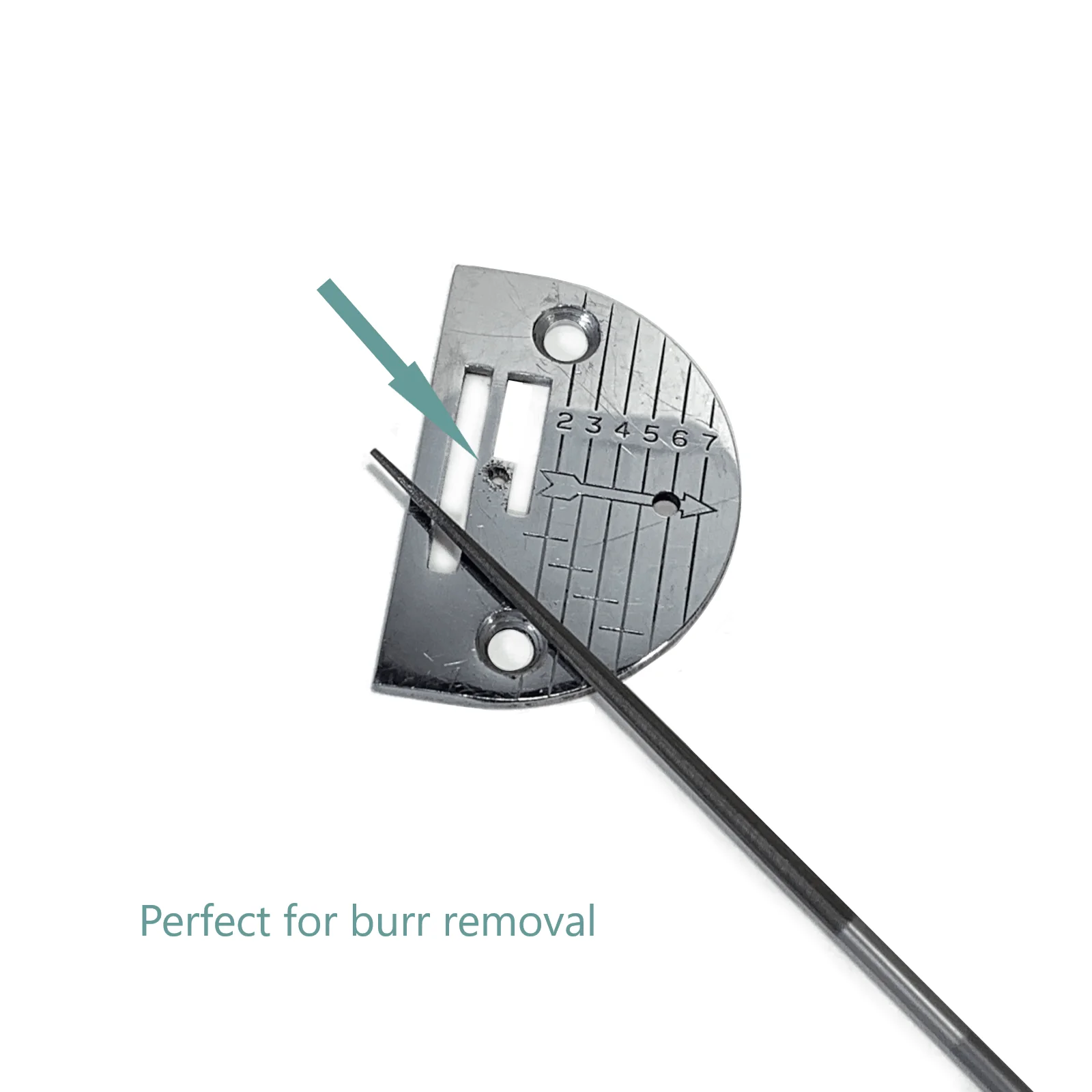 Mascot Swiss Single Cut Round File for Needle Plate Burrs 1216 - Image 2