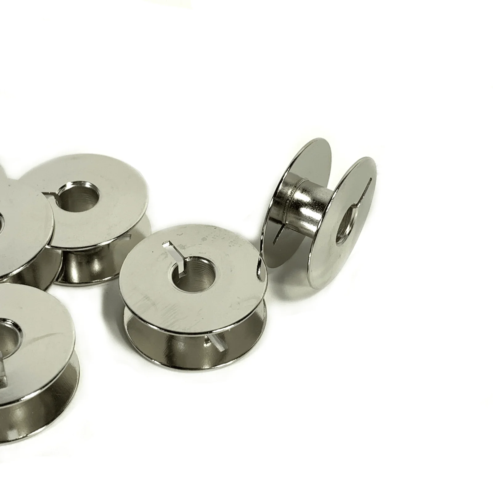 New L Type Steel Bobbins for Singer Sewing Machine Model 115 206 306 319 320 Lot of 8 - Image 2