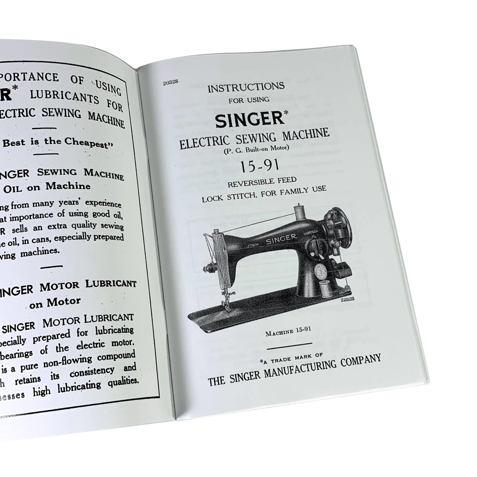 New Singer 15-91 Sewing Machine Instruction Manual Original or Large Format Available - Image 3