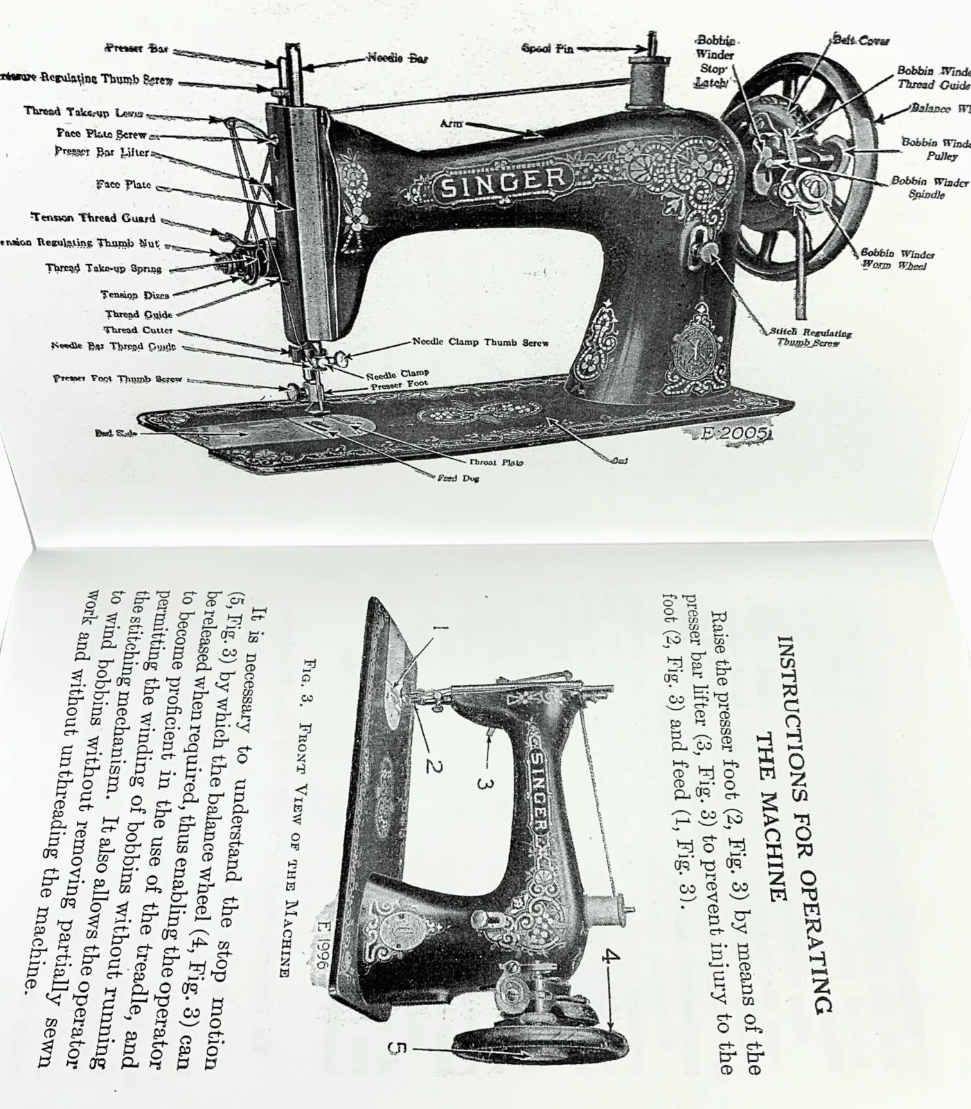 New Singer 15 Treadle Sewing Machine Instruction Manual Original or Lrg Format Available - Image 4