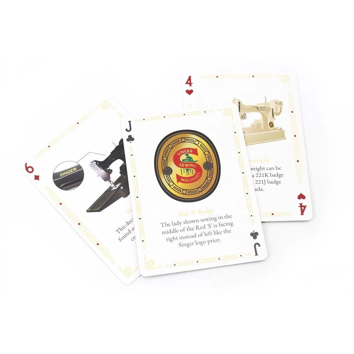 Singer 221 Featherweight Sewing Machine Deck of Playing Cards - Image 2