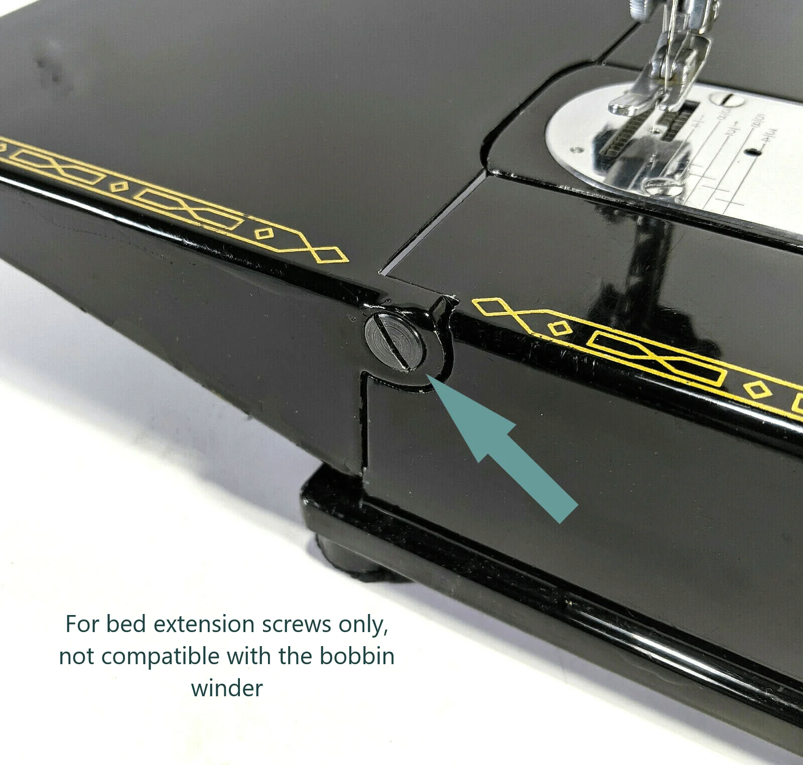 New Singer 221 Featherweight Sewing Machine FLAT Washers for Bed Extention Set of 2 - Image 2