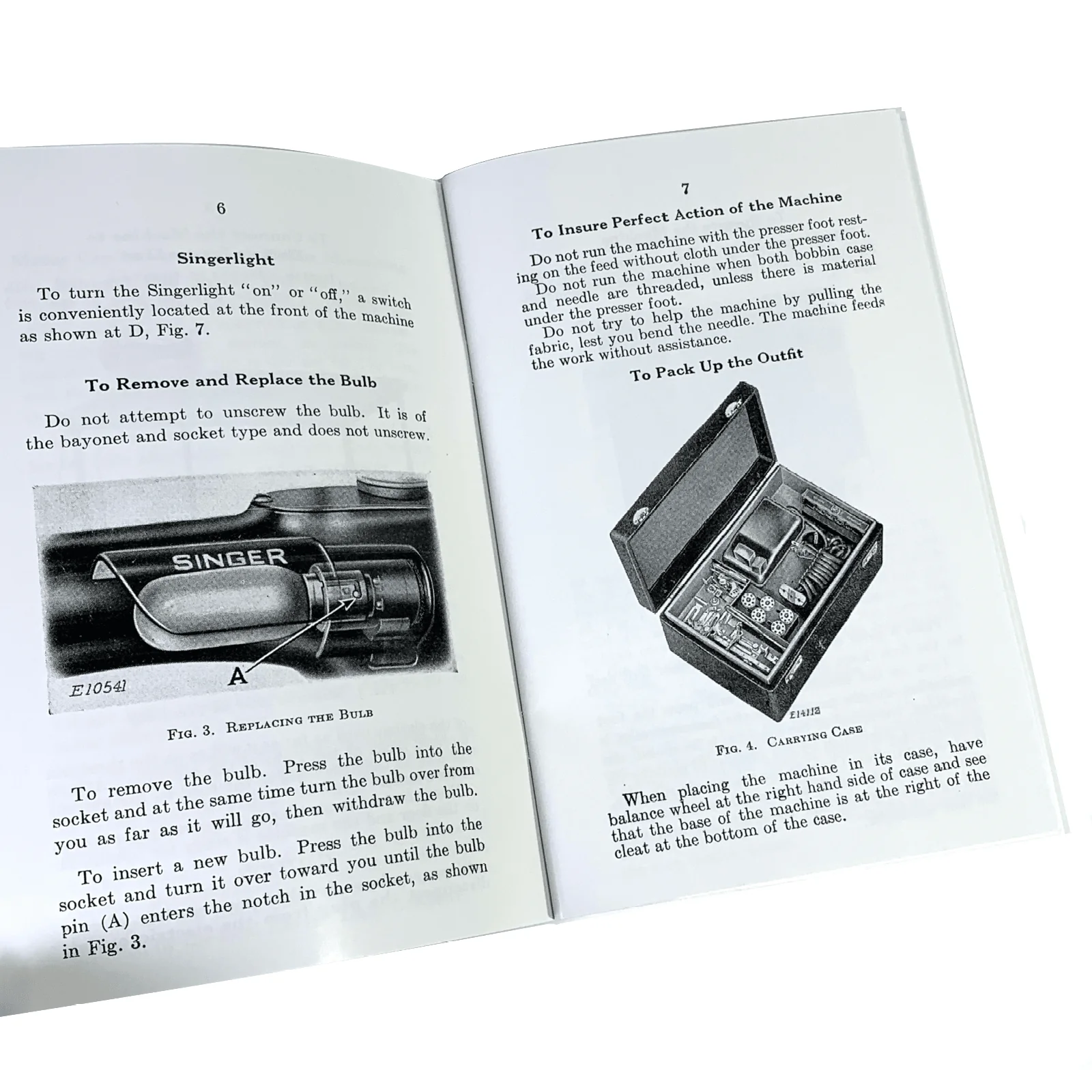 New Singer 221 Featherweight Sewing Machine Instruction Manual Original or Lrg Format Available - Image 5