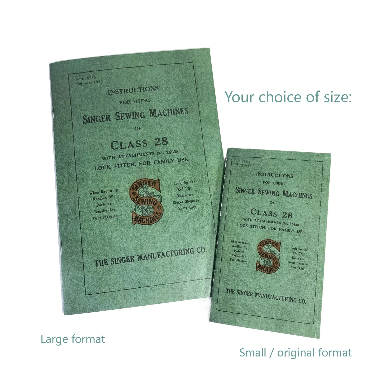 New Singer 28 Sewing Machine Instruction Manual Original or Lrg Format Available - Image 2