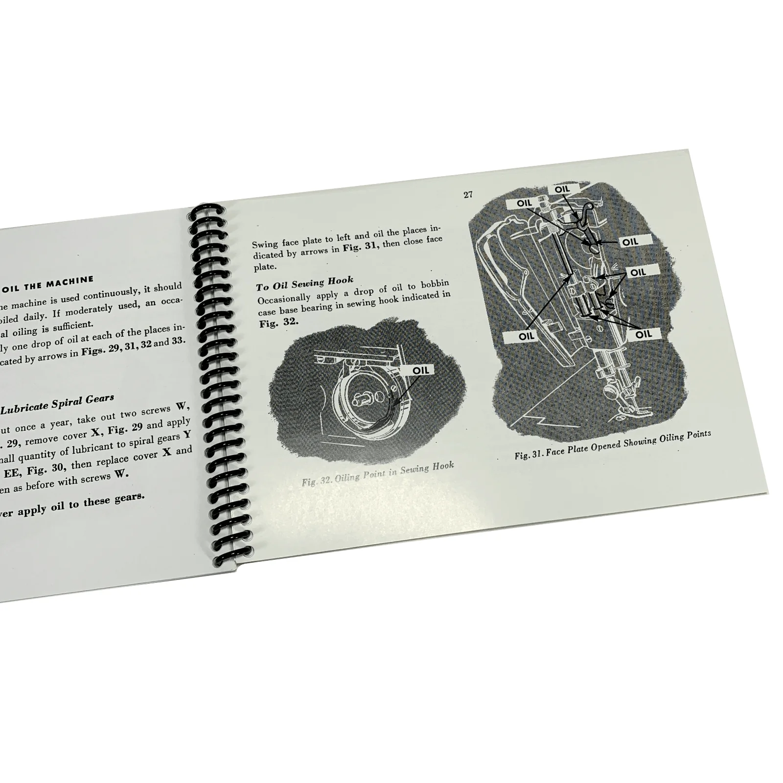 New Singer 301 301A Sewing Machine Instruction Manual Coil Bound - Image 6