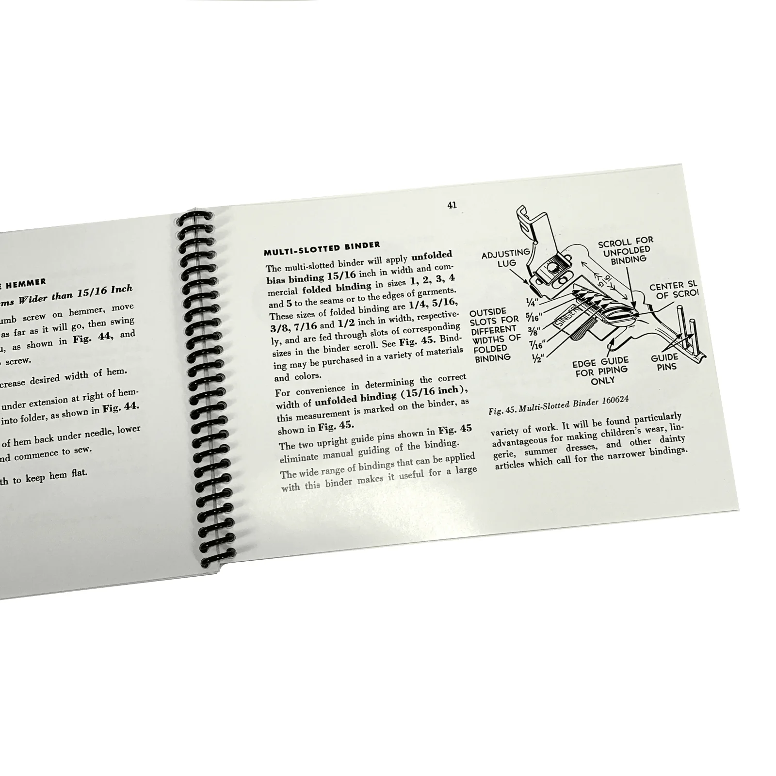 New Singer 301 301A Sewing Machine Instruction Manual Coil Bound - Image 7
