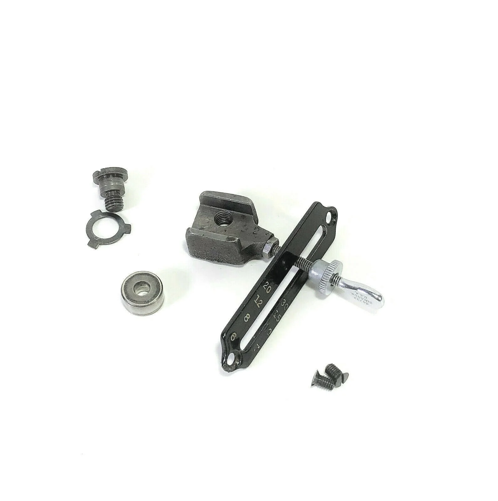 Rare Singer 221 Featherweight Sewing Machine Blackside Stitch Length Regulator Assembly - Image 2