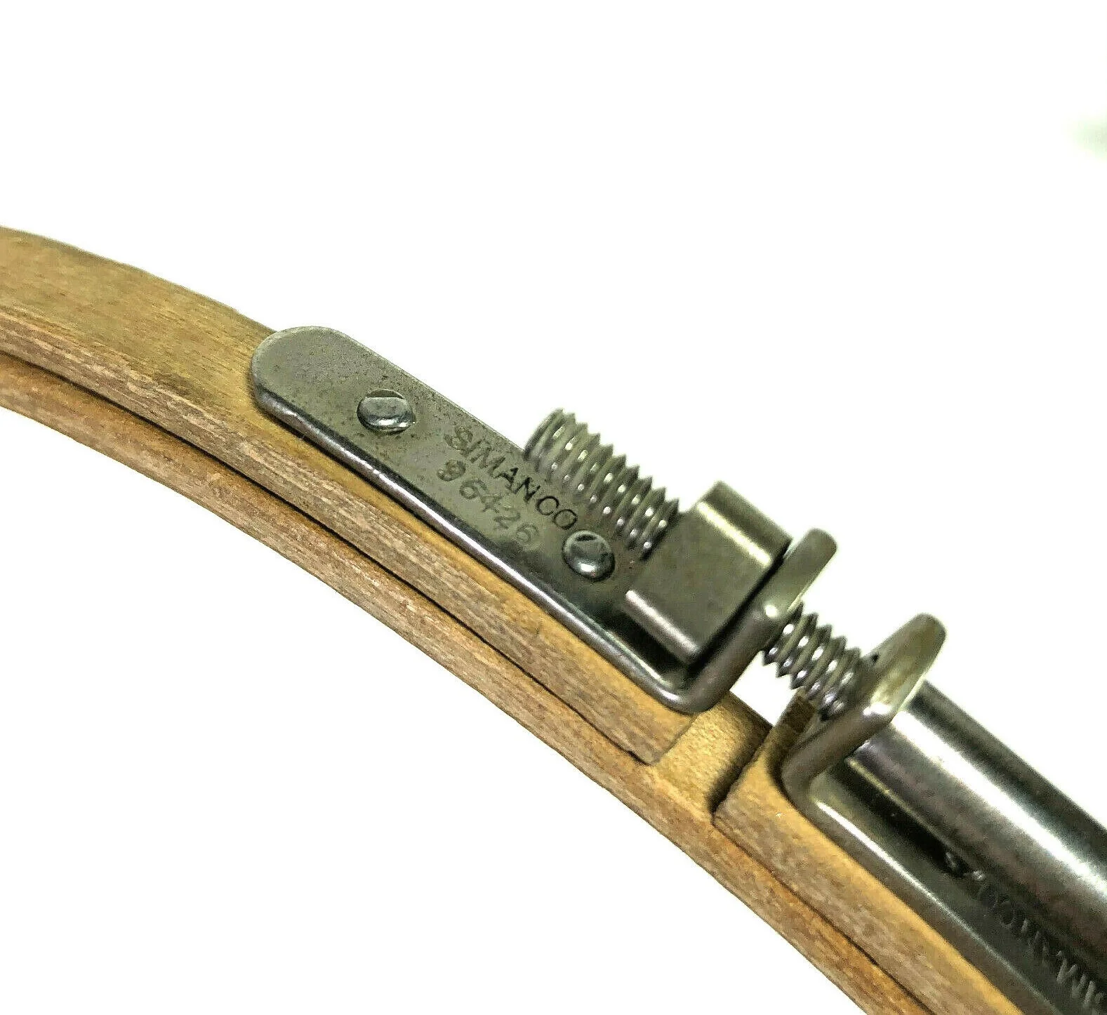 Rare Singer Sewing Machine 8" Wooden Birch Embroidery Darning Hoop Simanco 96426 - Image 3