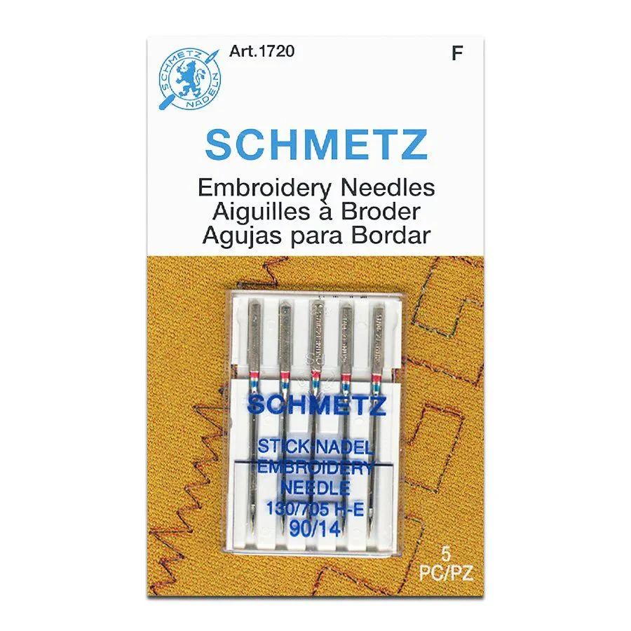 Schmetz Embroidery Sewing Machine Needles 5 Pack - Choice of Size - Image 5