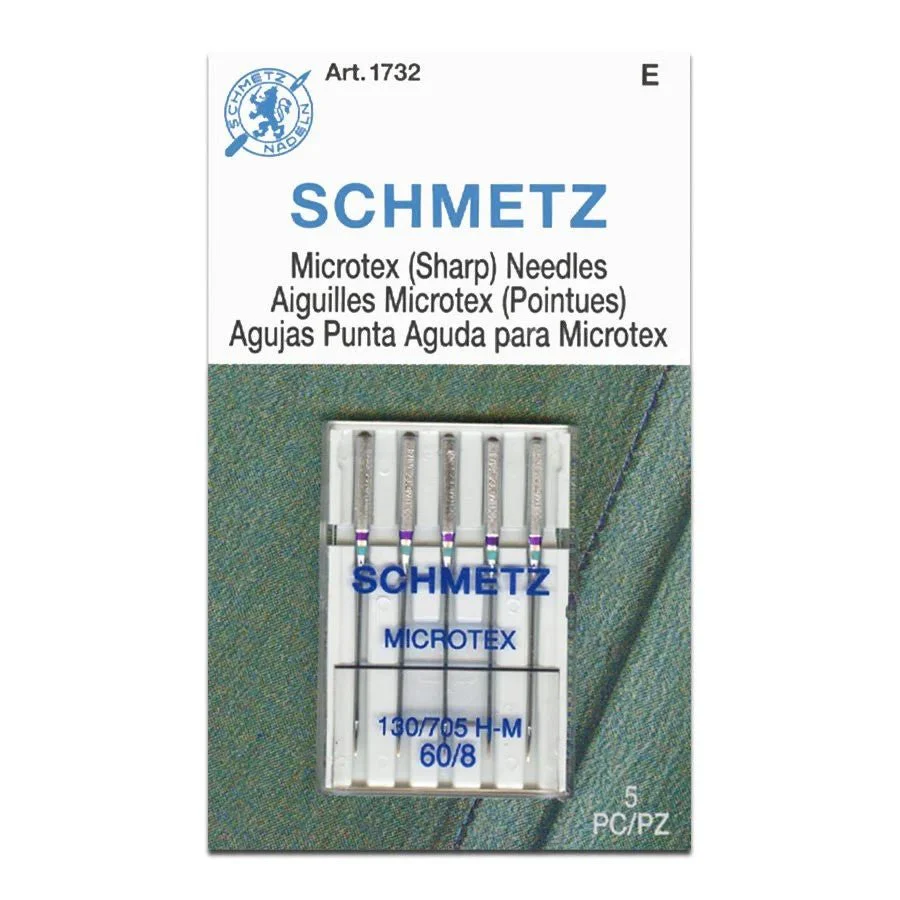 Schmetz Microtex (Sharp) Sewing Machine Needles 5 Pack - Choice of Size - Image 4