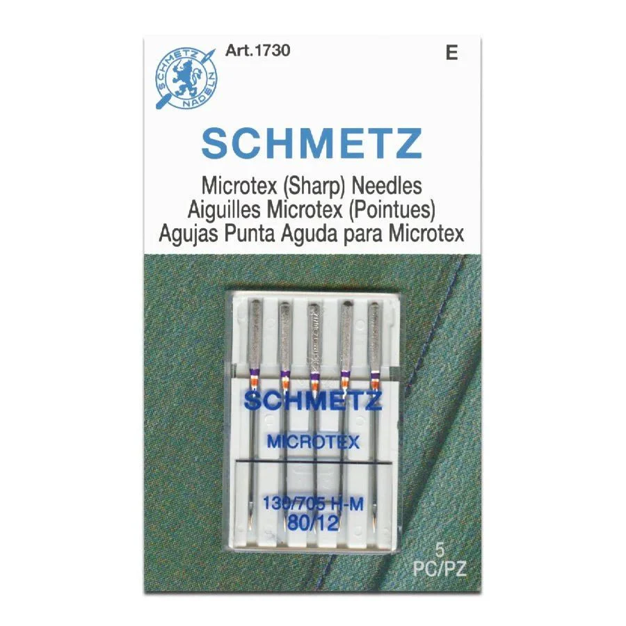 Schmetz Microtex (Sharp) Sewing Machine Needles 5 Pack - Choice of Size - Image 6