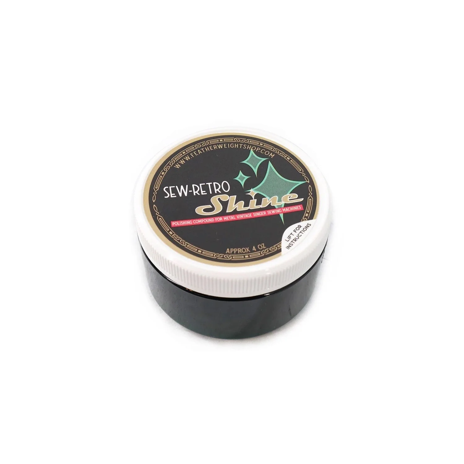 Sew-Retro Shine 4 oz Wax Polish for Vintage Sewing Machines - Image 3