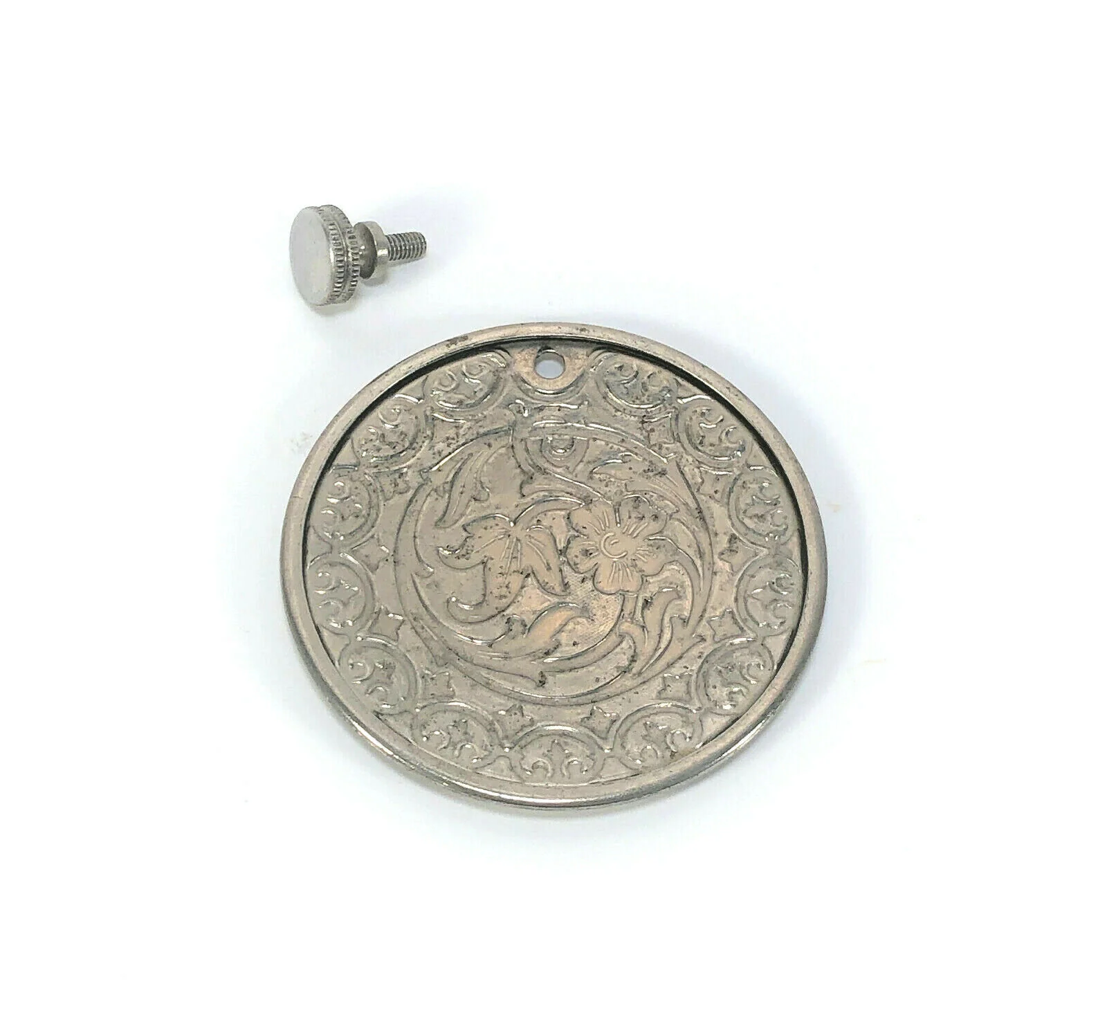 Singer 115 127 Sewing Machine Floral Scroll Back Rear Cover Plate Simanco 55513 - Image 2