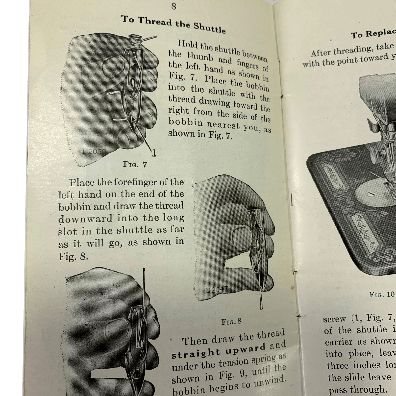 Singer 127 128 Treadle Sewing Machine Instruction Manual Vintage Original 1916 - Image 3