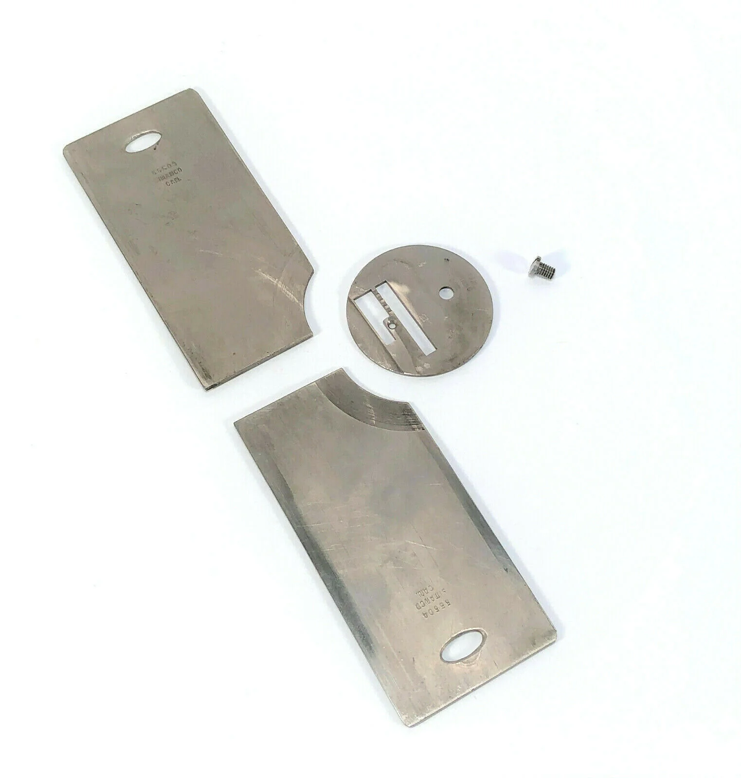 Singer 127 Sewing Machine Front Rear Slide and Throat Plate Set Simanco 55503 55504 8323 - Image 4