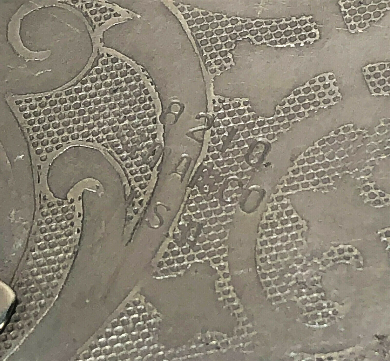 Singer 27 127 Sewing Machine Side Face Plate Floral Scroll Pattern Simanco 8210 - Image 3