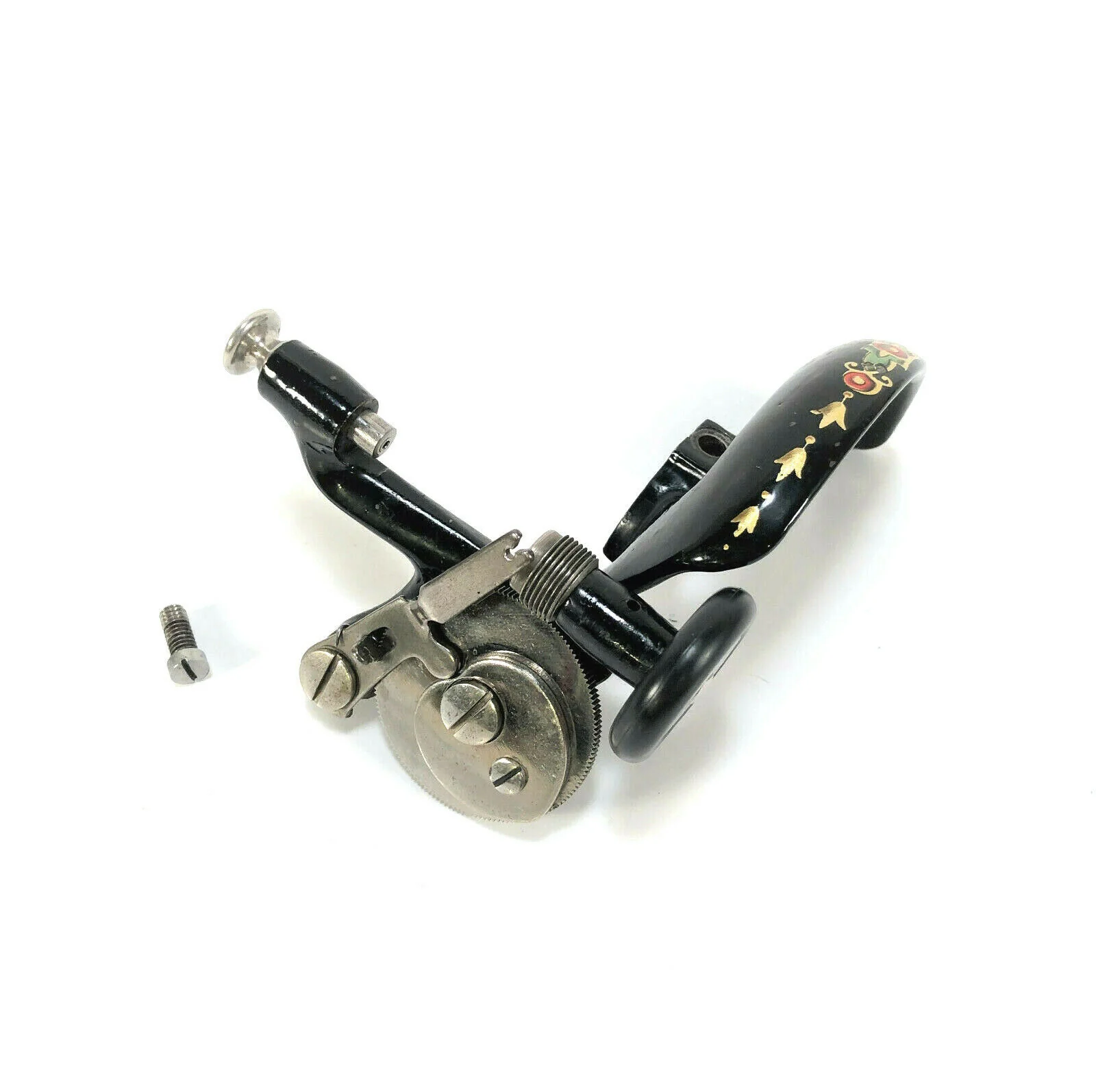 Singer 128 Sewing Machine Bobbin Winder Belt Guard Assembly with La Vencedora Decal - Image 2