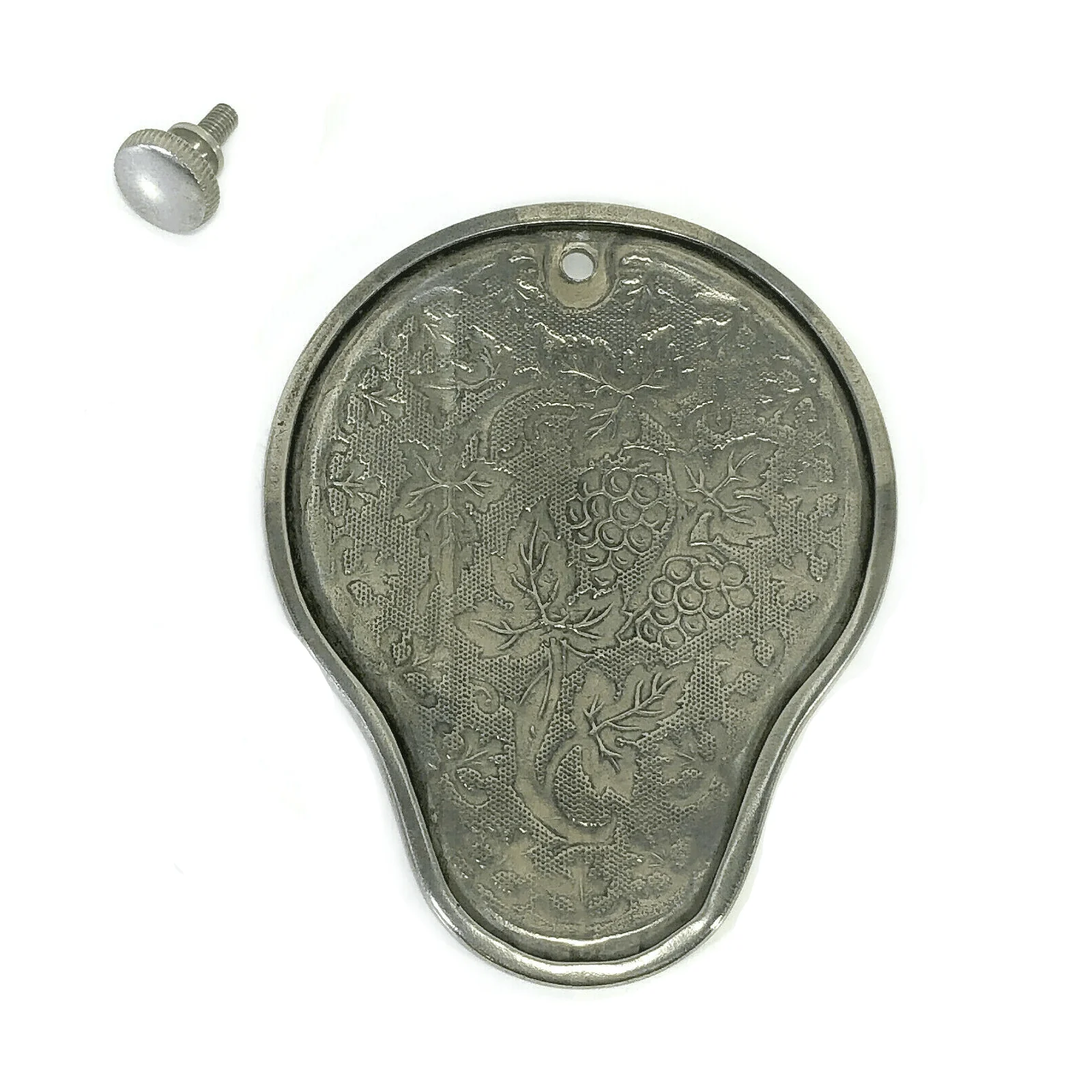 Singer 128 Sewing Machine Rear Convex Cover Plate in Grape Pattern Simanco 54525 Nickel - Image 2