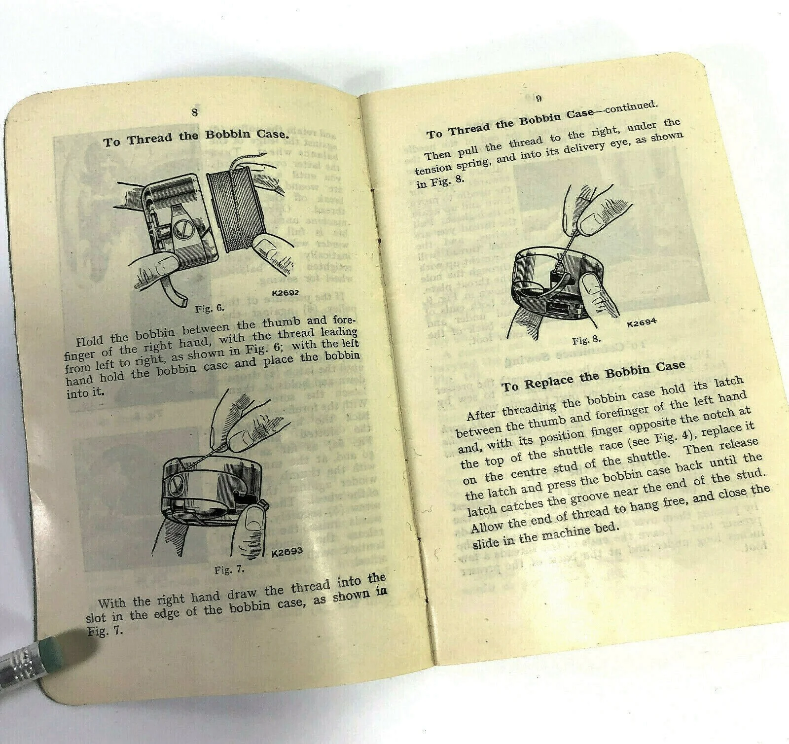 Singer 15-80 15K80 Sewing Machine Instruction Manual Original - Image 2