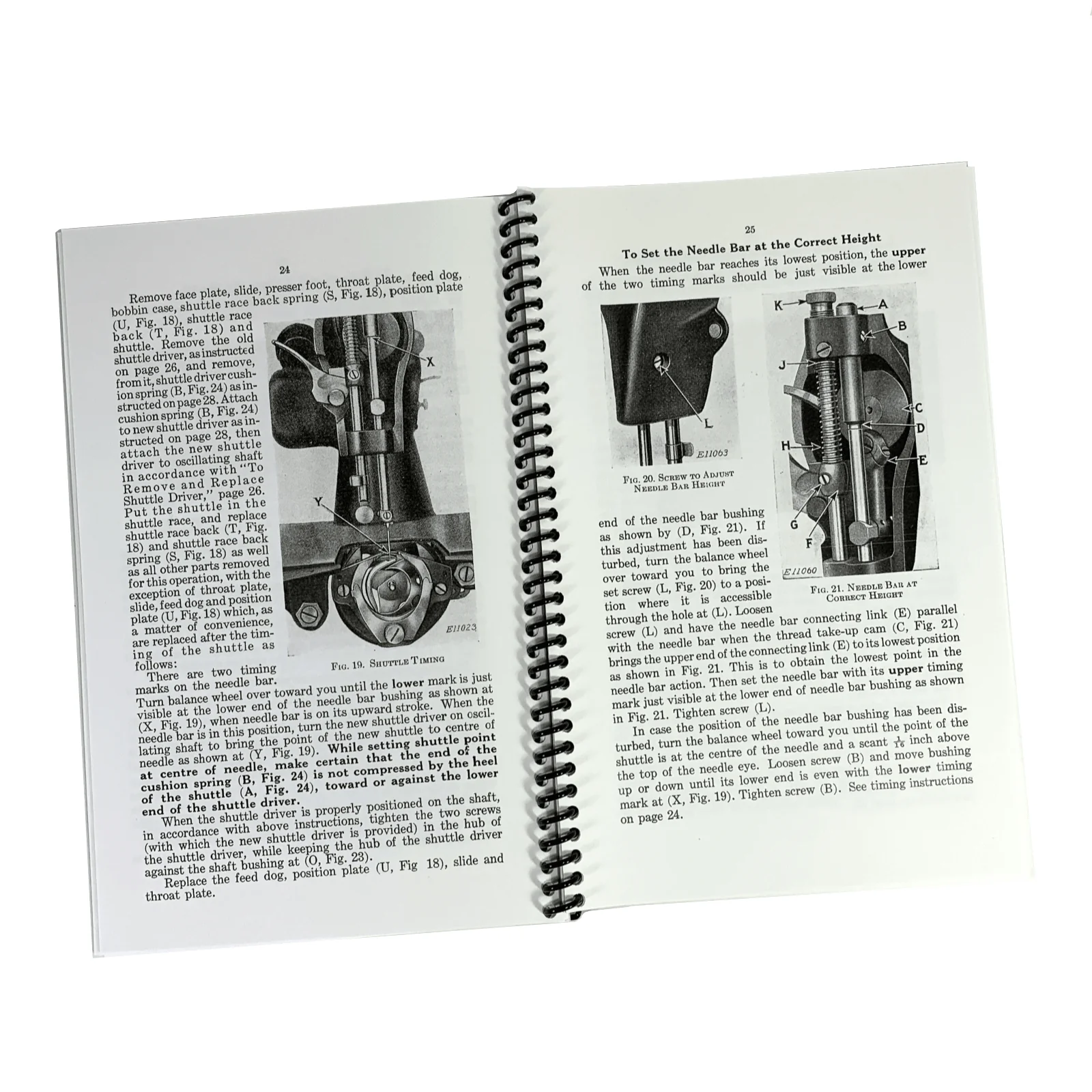 Singer 15-90 15-91 Sewing Machine Adjusters Service Repair Manual Coil Bound NEW - Image 5