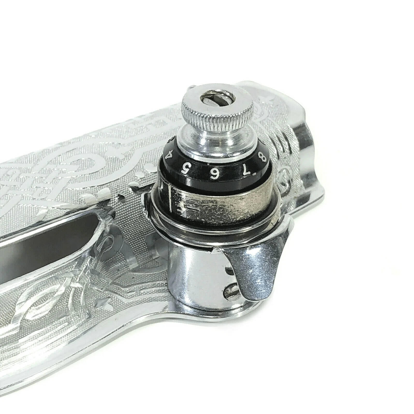 Singer 15-90 15-91 Sewing Machine Scroll Face Plate with Tension Assembly in Nickel Simanco 125367 - Image 2