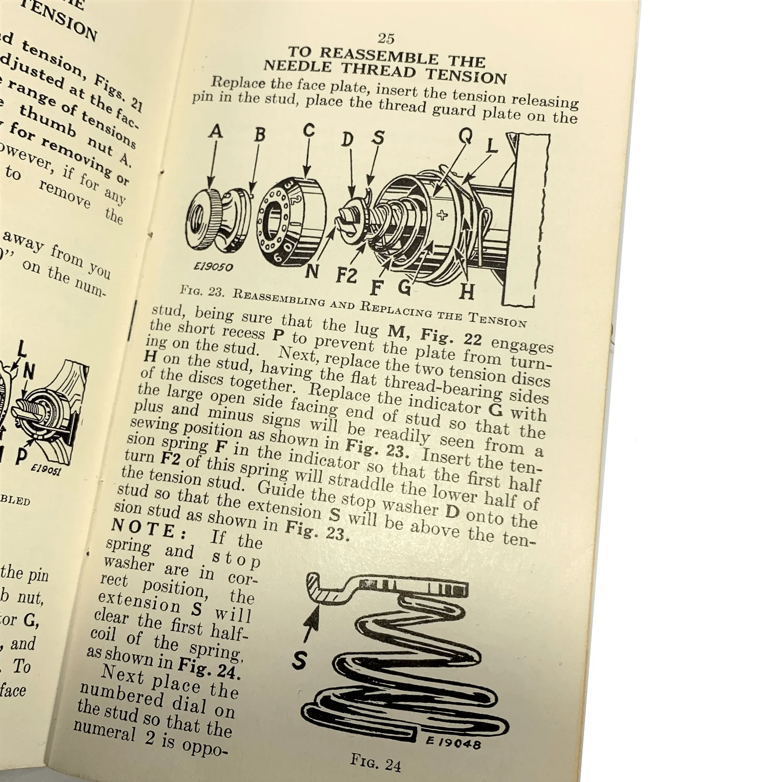 Singer 15-91 Sewing Machine Instruction Manual Vintage Original 1941 - Image 3