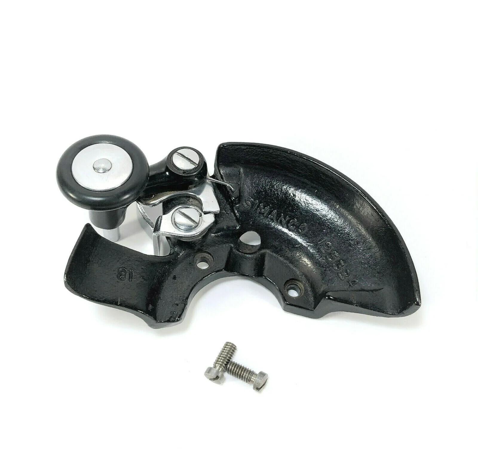 Singer 15K Bobbin Winder Assembly and Belt Guard w RAF Decal Chrome Simanco 15-96 - Image 3