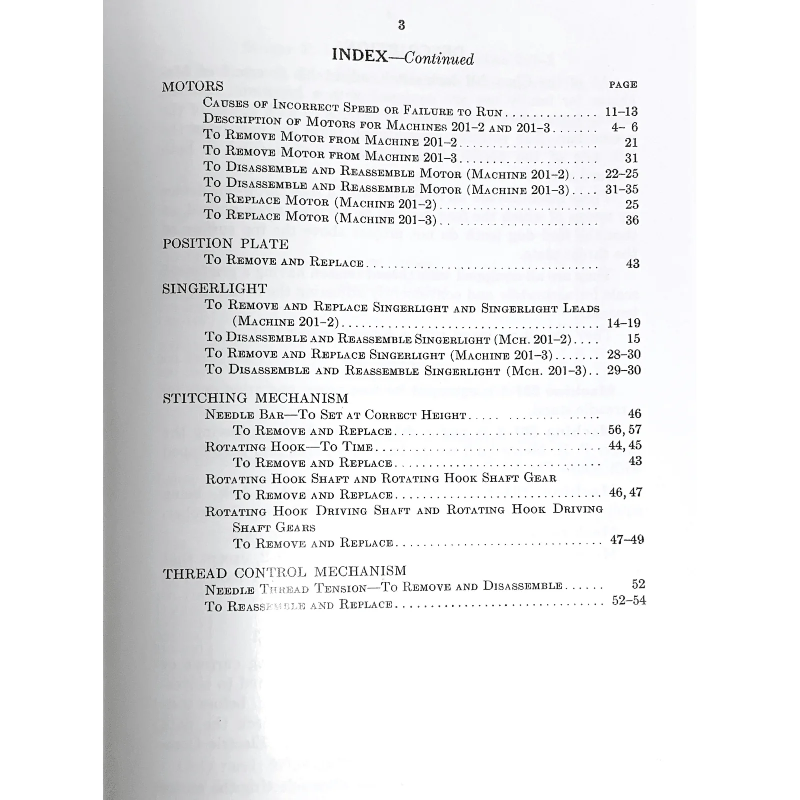 Singer 201-2 201-3 Sewing Machine Adjusters Service Repair Manual Coil Bound - Image 4