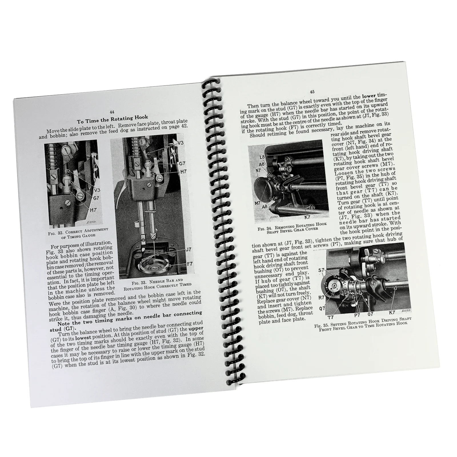 Singer 201-2 201-3 Sewing Machine Adjusters Service Repair Manual Coil Bound - Image 7