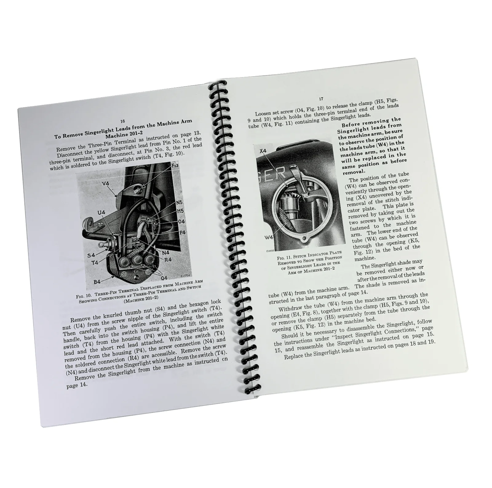 Singer 201-2 201-3 Sewing Machine Adjusters Service Repair Manual Coil Bound - Image 8