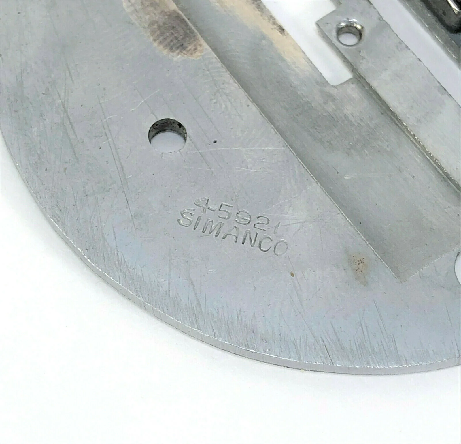 Singer 221 Featherweight Sewing Machine Graduated Needle Throat Plate Simanco 45921 - Image 3