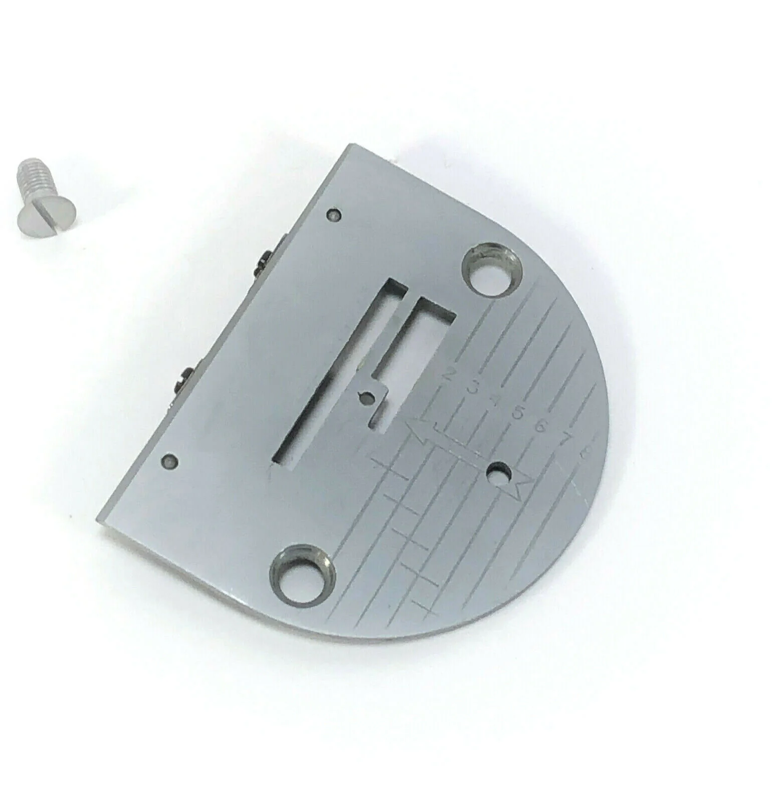 Singer 221 Featherweight Sewing Machine Satin Graduated Throat Needle Plate Simanco 45940 White 221K - Image 2