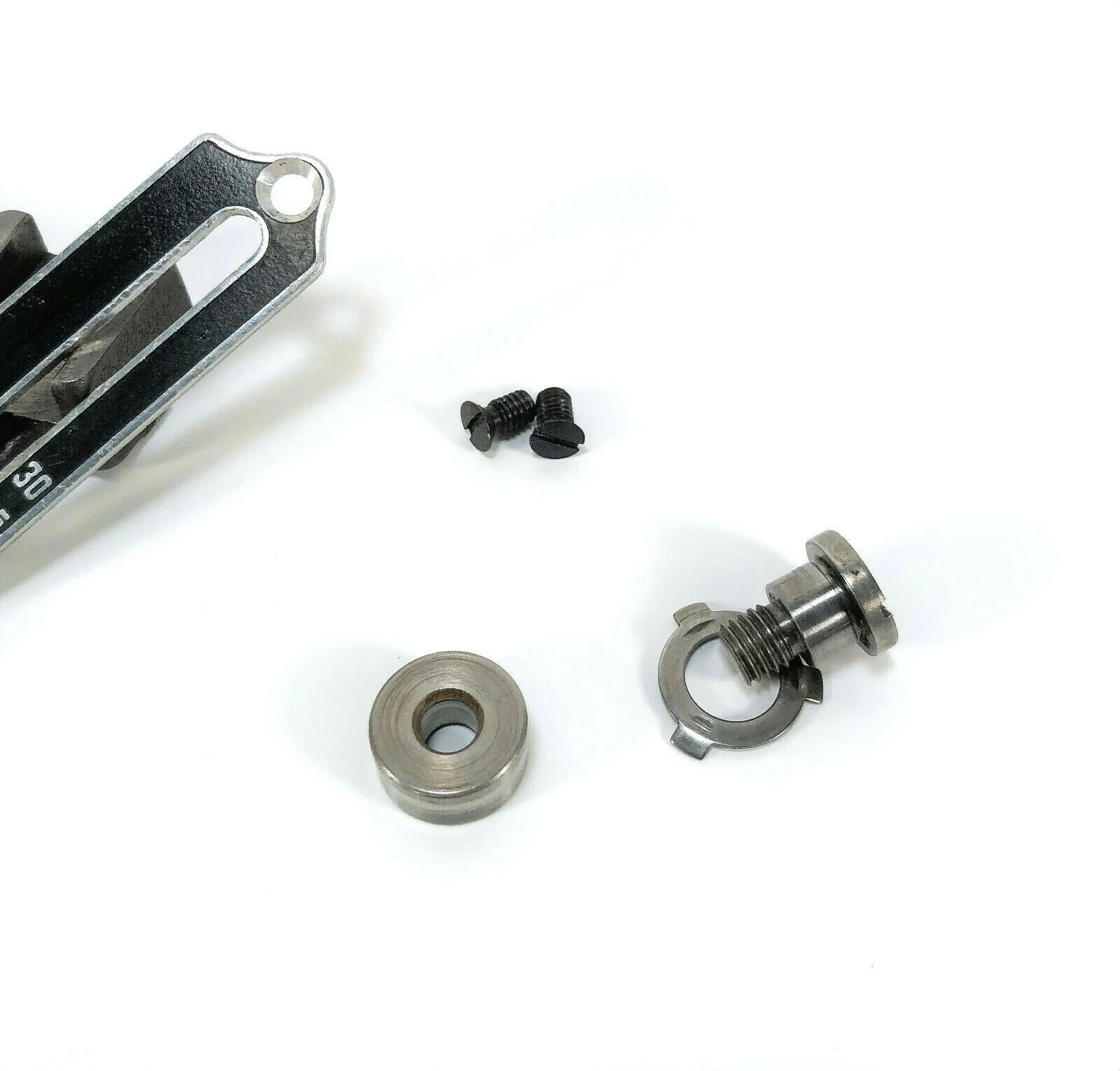 Singer 221 Featherweight Sewing Machine Stitch Length Regulator Lever Assembly w Black Plate - Image 3
