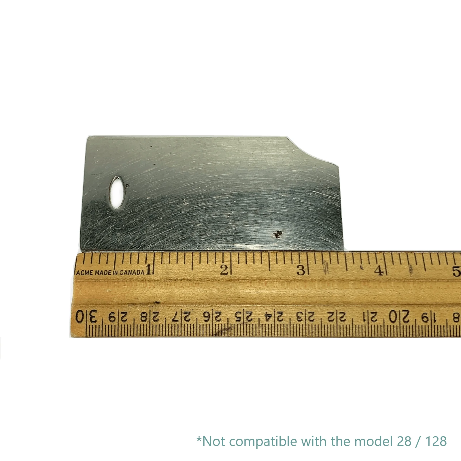 Singer 27 127 Sewing Machine FRONT Slide Plate in Nickel Simanco 55504 - Image 2