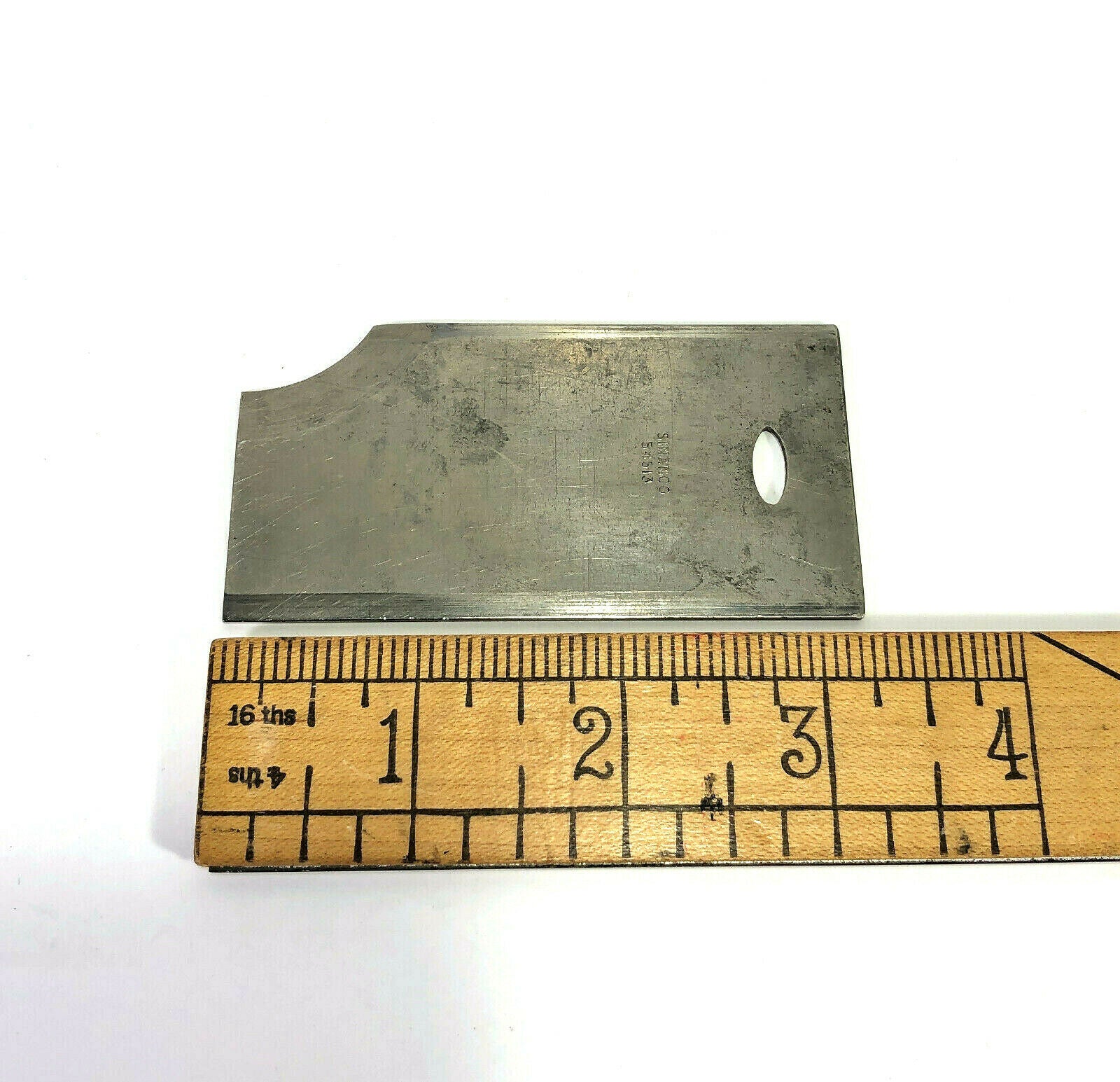 Singer 28 128 Sewing Machine Front Slide Plate in Nickel Simanco Part 54513 - Image 3