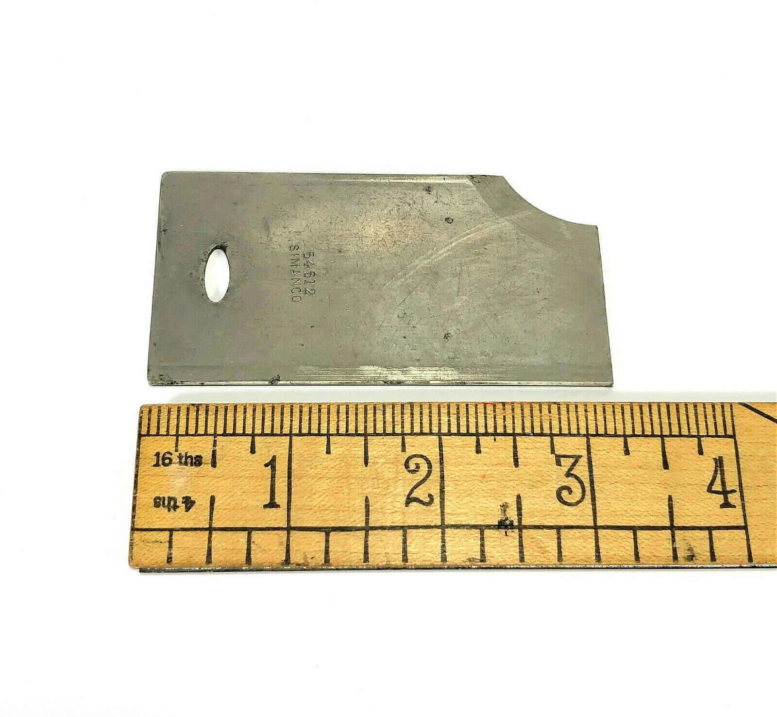 Singer 28 128 Sewing Machine Rear Back Slide Plate in Nickel Simanco 54512 - Image 3