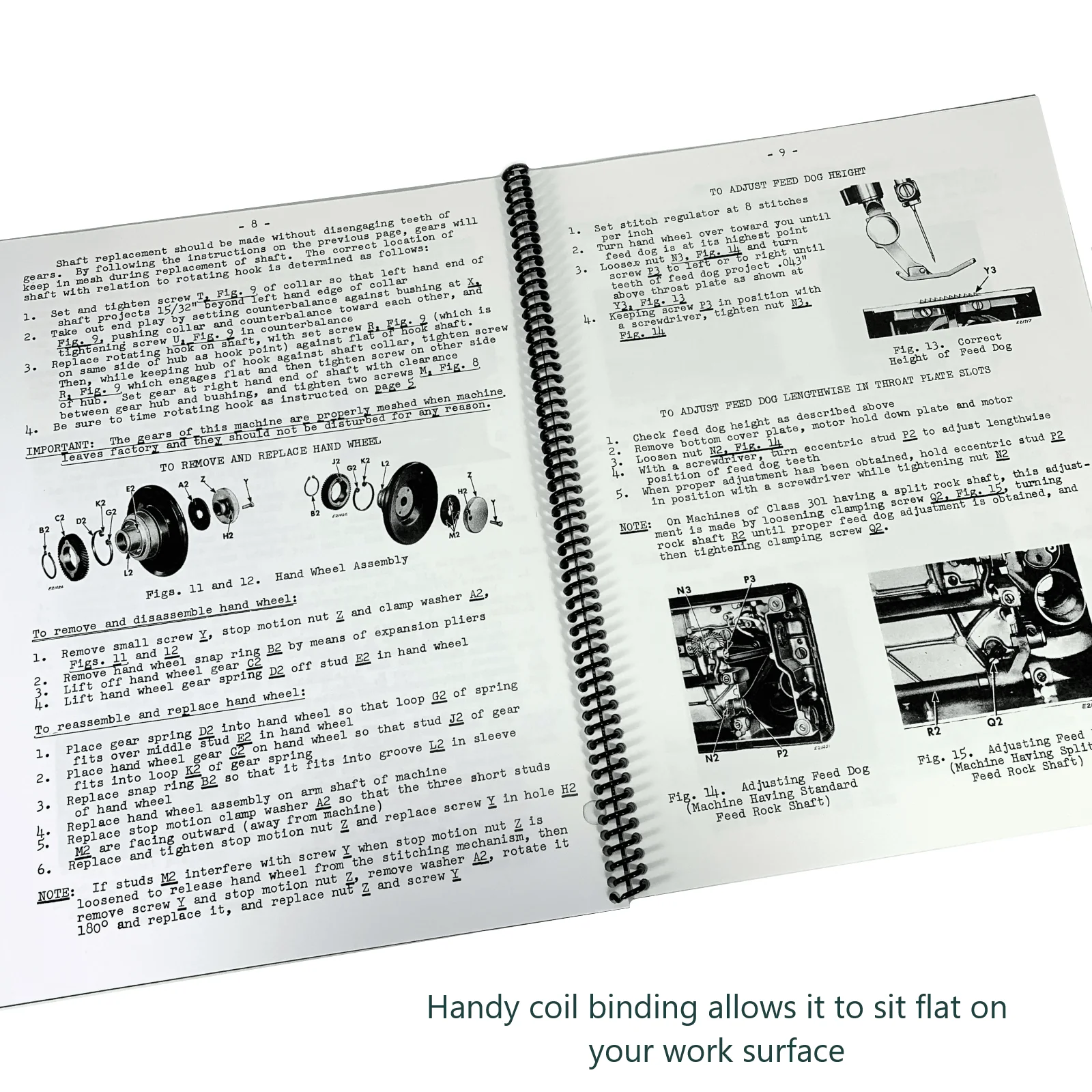 Singer 301 301A Sewing Machine Adjusters Service Repair Manual w Parts List NEW - Image 3