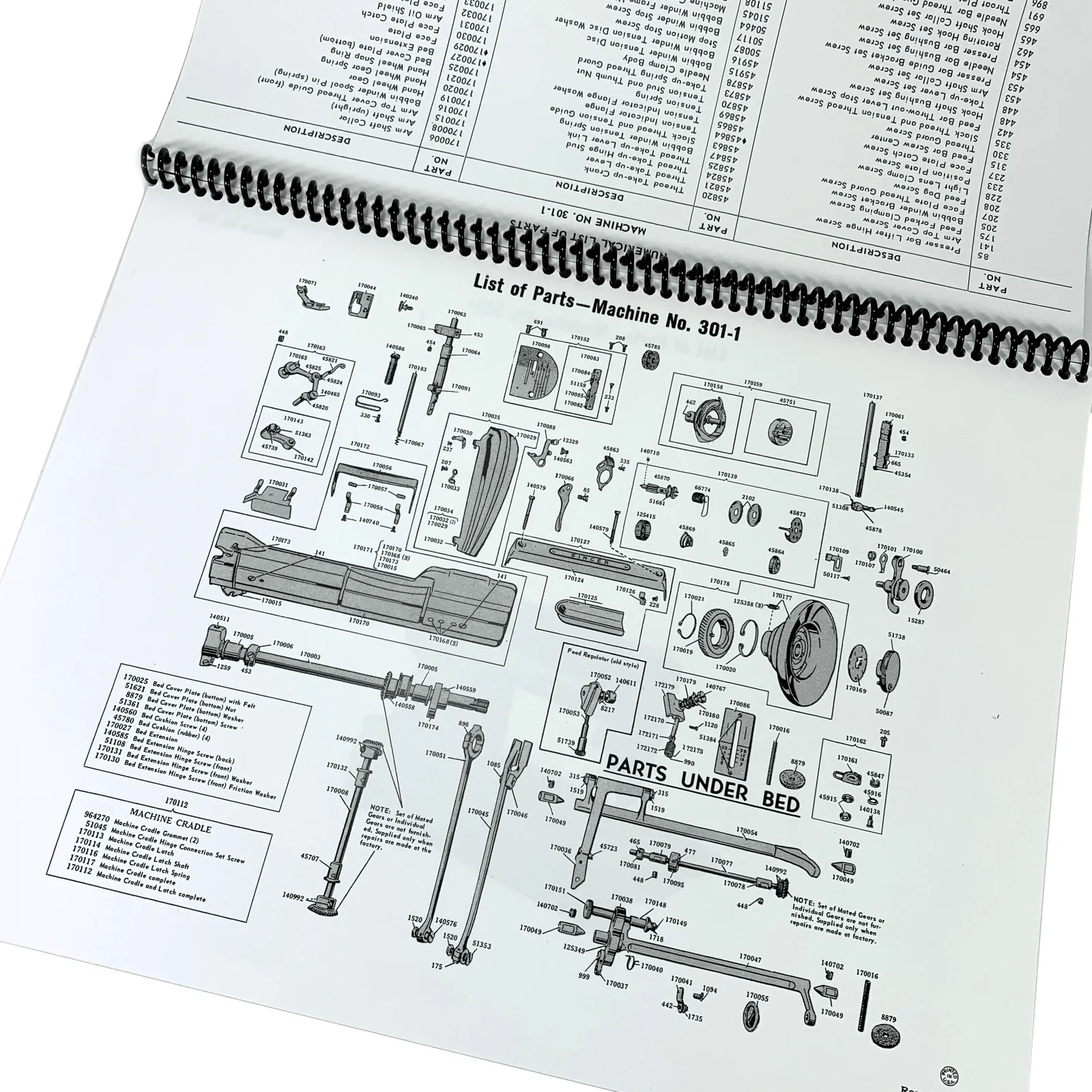Singer 301 301A Sewing Machine Adjusters Service Repair Manual w Parts List NEW - Image 5